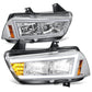 2011-2014 Dodge Charger Chrome Headlights