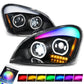 2008-2017 Freightliner Cascadia Gattling Barrel RGB LED Halo Headlights