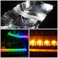 18-21 Volvo VNL VNR Full LED RGB DRL Sequential Turn Signal Headlights