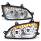 2008-2017 Kenworth T660 Full LED Sequential Turn Signal Projector Headlights
