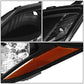 06-09 Toyota Prius HID Headlights - Black Housing w/ Amber Corner