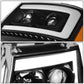 07-14 Chevrolet Avalanche Tahoe Suburban LED DRL C-Bar Headlights