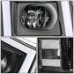 2007-2014 Chevrolet Silverado Rectangle LED DRL Headlights Black