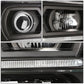 02-09 Chevrolet Trailblazer LED DRL OE Style Headlights - Black