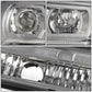 2002-2009 Chevrolet Trailblazer LED DRL Headlights - Chrome Housing