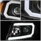 2004-2008 Ford F-150 LED DRL Projector Headlights Black Housing