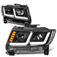 2011-2013 Jeep Grand Cherokee Projector Headlights Black Housing