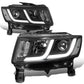14-16 Jeep Grand Cherokee Projector Headlights Black Housing Clear