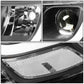 14-16 Jeep Grand Cherokee Projector Headlights Black Housing Clear