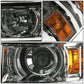 14-16 Chevrolet Silverado LED Projector Headlights Smoke Housing