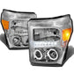 2011-2016 Ford F-250 F-350 F-450 F-550 LED Halo Projector Headlights