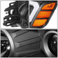 2004-2015 Nissan Titan/Armada 3D LED DRL Projector Headlights Black