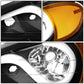 99-05 Pontiac Grand Am 3D LED DRL Projector Headlights Black/Amber