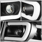 06-09 Dodge Ram Dual LED DRL Projector Headlights Black/Clear