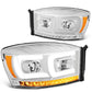 06-09 Dodge Ram Projector Headlights w/ LED DRL Chrome Housing
