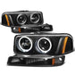99-07 GMC Sierra Yukon LED Dual Halo Projector Headlights