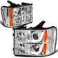 07-13 GMC Sierra L-Bar Halo Projector Headlights Chrome Housing