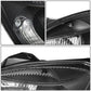 2006-2008 Kia Rio Black Housing Clear Corner Headlights