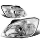 2006-2008 Kia Rio Chrome Housing Clear Corner Headlights