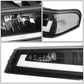 04-12 Chevrolet Colorado LED DRL Headlights Black Housing Clear Corner