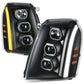 07-14 Cadillac Escalade Projector Black Housing Headlights