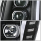 07-14 Cadillac Escalade Projector Headlights Black Housing Clear Corner