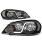 06-16 Chevrolet Impala/Monte Carlo LED DRL Headlights - Black/Clear