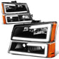03-07 Chevrolet Silverado / 03-06 Avalanche LED DRL Headlights Black