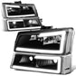 03-07 Chevrolet Silverado / 03-06 Avalanche LED DRL Headlights 4PC Black