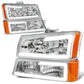 2003-2007 Chevrolet Silverado / Avalanche LED DRL Headlights Chrome