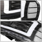 02-05 Dodge Ram LED DRL Projector Headlights Black Housing Clear Corner