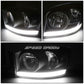 06-09 Dodge Ram LED DRL Black Housing Headlights - H13 Bulbs
