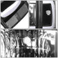 87-91 Ford Bronco F-150 F-250 F-350 LED DRL Headlights Black Housing