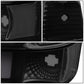92-96 Ford F-150 F-250 F-350 Bronco Dual LED DRL Headlights Black