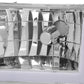 92-96 Ford F-150 F-250 F-350 Bronco Dual LED DRL Headlights Chrome