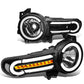 2007-2014 Toyota FJ Cruiser LED DRL Sequential Turn Signal Headlights