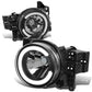 07-14 Toyota FJ Cruiser LED DRL Headlights - Black Housing Clear Corner
