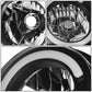 07-14 Toyota FJ Cruiser LED DRL Headlights - Black Housing Clear Corner