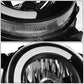 07-14 Toyota FJ Cruiser LED DRL Headlights - Black Housing Clear Corner