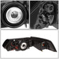 99-04 Ford Mustang LED DRL Headlights Black Housing Amber Corner