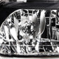 99-04 Ford Mustang LED DRL Headlights Chrome Housing