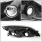 2003-2007 Honda Accord LED DRL Headlights - Black Housing