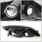 03-07 Honda Accord LED DRL Headlights Chrome Housing Clear Corner