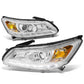 2013-2015 Honda Accord LED DRL Projector Headlights Chrome