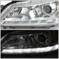 2013-2015 Honda Accord LED DRL Projector Headlights Chrome