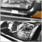 98-02 Honda Accord LED DRL Headlights - Black Housing / Amber Corner