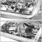 98-02 Honda Accord LED DRL Chrome Housing Headlights