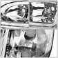 98-02 Honda Accord LED DRL Chrome Housing Headlights