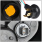 01-03 Honda Civic LED DRL Projector Headlights Black Housing
