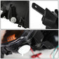 01-03 Honda Civic LED DRL Projector Headlights Black Housing